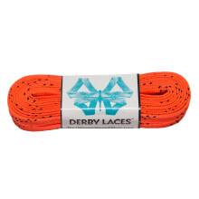 Derby snörar orange 108 tum vaxad skate spets för rullar derby hockey och skridskor och stövlar