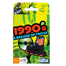 Outset Media 1990's Decade of Trivia Travel Pack -korttipeli - 12-vuotiaille ja sitδ vanhemmille