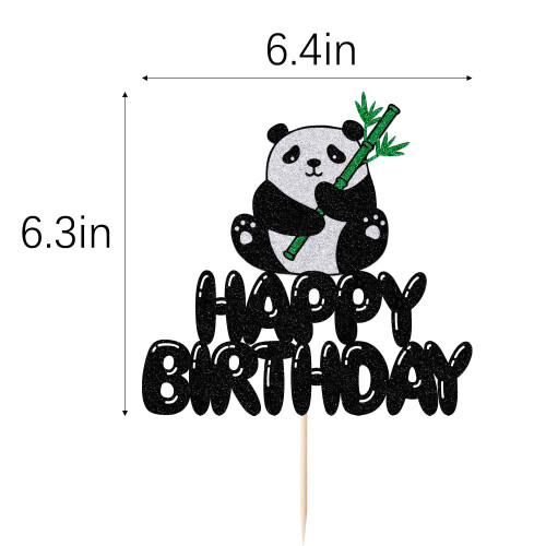 Lveud Panda Topper tort de na?tere la mul?i 1