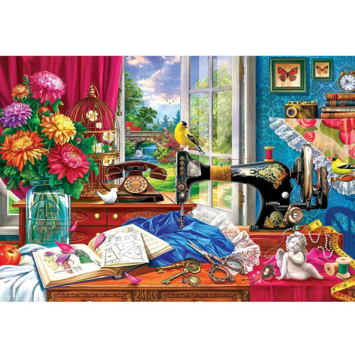 EuroGraphics Sewing Machine Tin Jigsaw Puzzle Medium 1