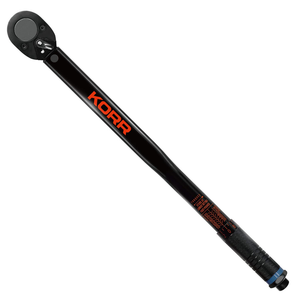 Korr Tools Ktw001 1/2-Inch Drive Click Torque Wrench (10-150 Ft.-Lb.) 628204652018