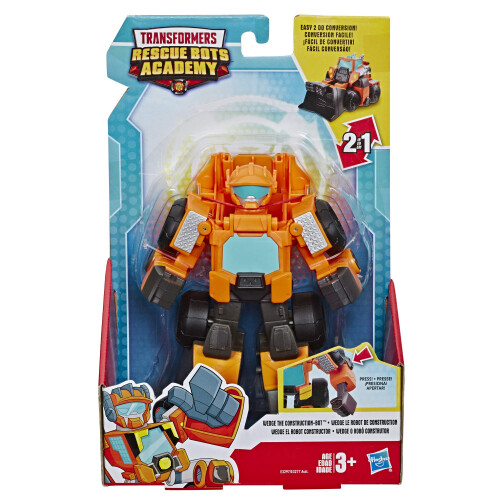 Transformers Transformers Playskool Heroes Rescue Bots Academy Wedge De Constructie-Bot 6-Inch Actiefiguur 1