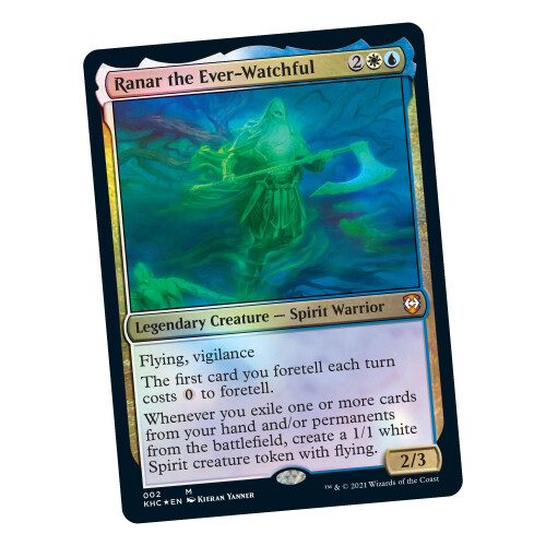 Magic the Gathering Kaldheim Commander Deck - Phantom Premonition | Mazzo pronto per il gioco pronto per il gioco | Blu-bianco 2