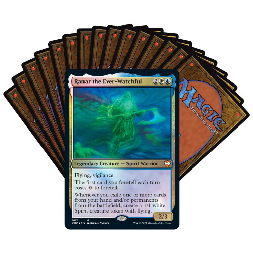 Magic the Gathering Kaldheim Commander Deck - Phantom Premonition | Mazzo pronto per il gioco pronto per il gioco | Blu-bianco 1