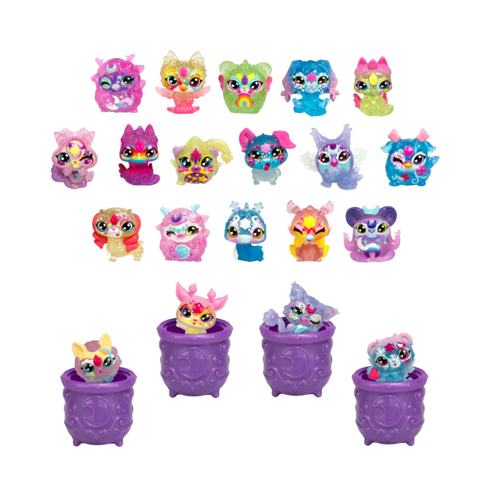 Magic Mixies Minis Magic Shimmerverse Series Magic Mega Pack 20 Mini Mixies Included With 4 Hidden Mini Inside 4 Mini Cauldrons 5 New Minis Mi