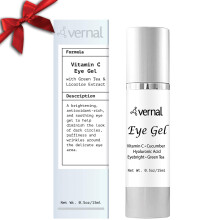 Crema per gli occhi anti -rughe vernali - Vitamina C e crema di collagene con acido ialuronico Infuso con occhio scuro Depuffing Borse Oye Borse Crea