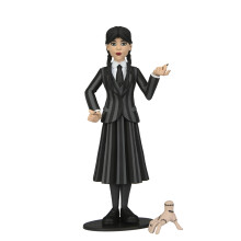 NECA Collectible Mercredi Series 6 Scale Toony Terrors Figure - Mercredi Addams in Nevermore Uniform