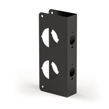 D?rh?ndtags forst?rkningsplade mat sort Passer til 1-3/8"""" d?re 2-3/4"""" bagl?s D?rl?s og d?rh?ndtag D?kplade Deadbolt D?kplade Forst?rkning og re