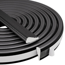 2Stuks 196" Wedge-Vorm Foam Raam Weather Stripping Deurafdichting, Geluiddempende Tape