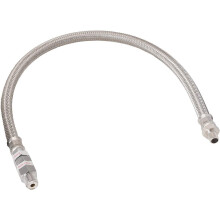 Vixen Horns Vzduchov kompresor z nerezov oceli Pleten vodic hadice se zpetnm ventilem 1/8"""" NPT samec a 1/4"""" NPT samec 20palcov chrom VXA7332