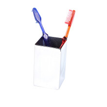 Gedy Gedy NE98-13 neliömäinen kiillotettu hammasharja, kromi 2,4"""" x 2,4"""" x 3,9""""