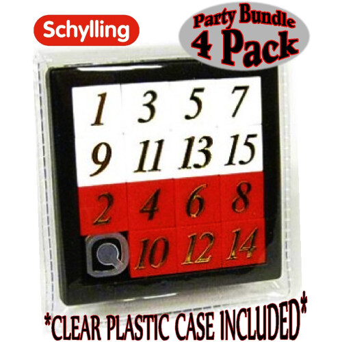 Schilling il 15 puzzle - Number Slide Brain Teaser (4 -pack) 2