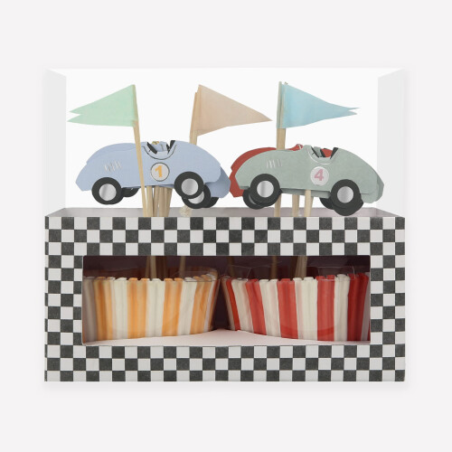 Kit de cupcake pentru ma?ini meri meri (pachet de 24)