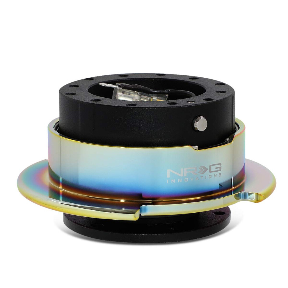 Nrg Gen 2.5 Steering Wheel Quick Release Body With Neo Chrome Neochrome Ring Srk-250Bk-C/Mc Black 639385706889