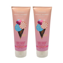 Bath & Body Works Ultimate Hydration Body Cream (Fruitige Sherbet Scoop) 8 Ounce (Pak van 2)