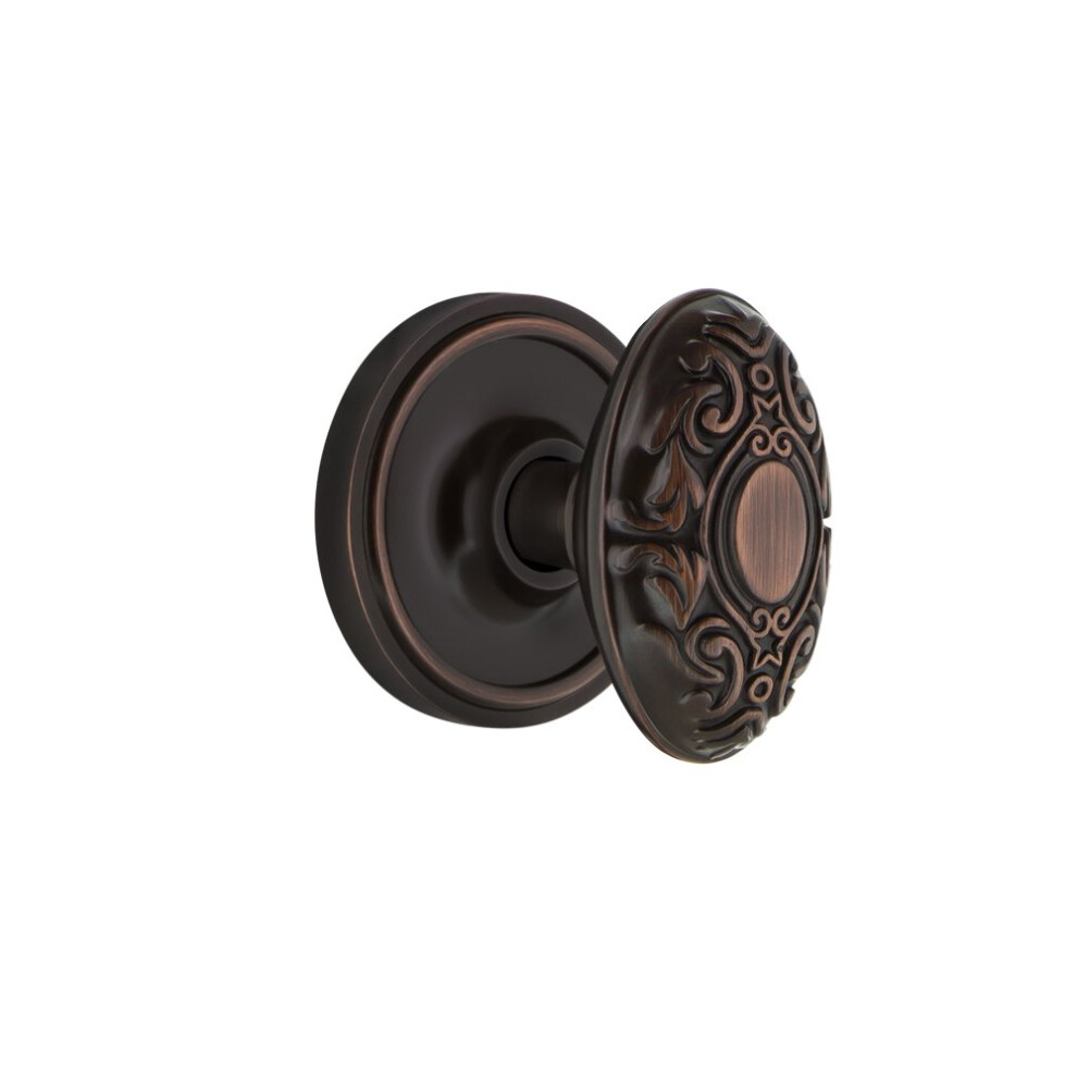 Photos - Door Handle Nostalgic Warehouse Classic Rosette Privacy Victorian Door Knob in Timeless Bronze 701589