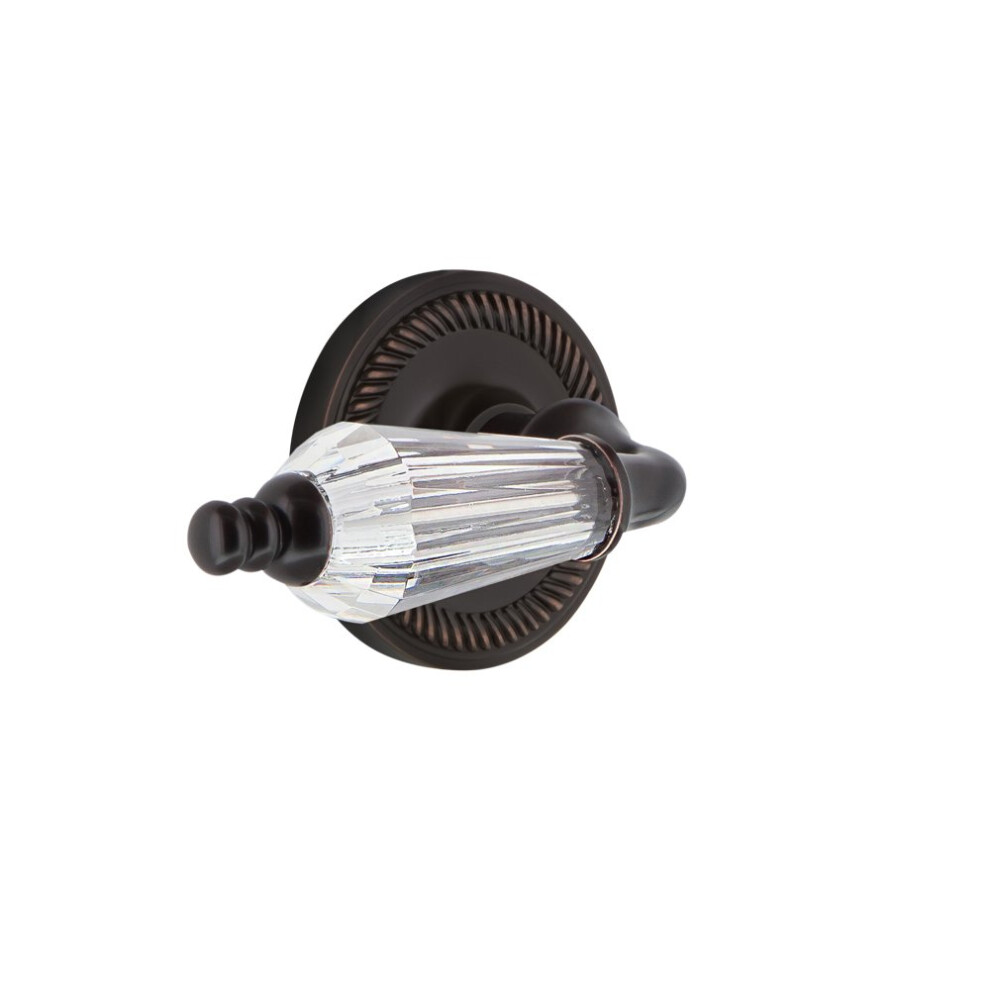 Nostalgic Warehouse Rope Rosette With Parlor Lever Mortise - 2.25"""" Timeless Bronze 640697039275