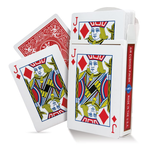 Magic Makers One Way Forcing Red Bicycle Back Decks Combo 7 Spades e Jack Diamonds - 2 decks includos 2