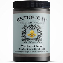 Wasserbasierte Gelbeizen von Retique It (32oz Stain 50 Weathered Wood)