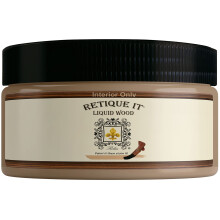Retique It Liquid Wood - Light Wood Half -Pint - mla det och flckar det - Stainbar trfiberfrg - Lgg ett frskt trslag p det (8 fl oz ltt