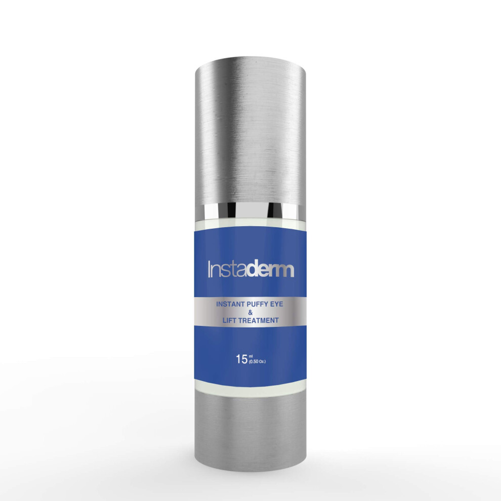 Instaderm Dark/Cream Instant Puffy Eye & Lift Treatment - Removes Under Eye Bags & Puffiness. Eliminate Circles & Wrinkles. Naturally Ageless Hydrating Di