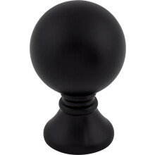 Top Knobs TK801BLK Serene Collection 1"""" Kara Knob Flat Black