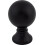 Top Knobs TK801BLK Serene Collection 1"""" Kara Knob Flat Black 1