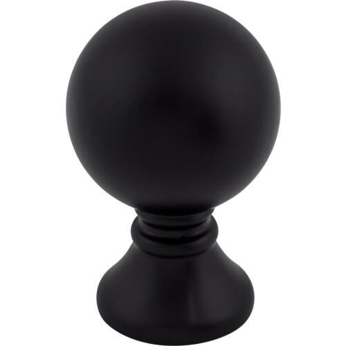 Top Knobs TK801BLK Serene Collection 1"""" Kara Knob Flat Black