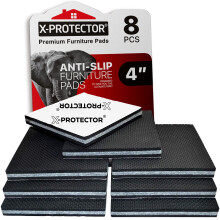 Liukumattomat huonekalutyynyt X-PROTECTOR - 8 kpl 4"" - Premium-huonekalutarttujat! Kumijalat kovapuulattiasuojat huonekalujen jalkoihin - Sohvan tulp