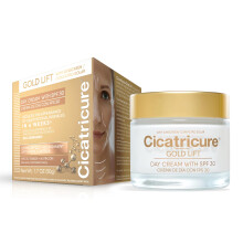 Cicatricure Gold Lift Dagcrème, Anti-Aging Gezichtsbevochtiger met SPF 30, Hydraterende Huidverzorging