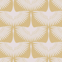 Tempaper x Genevieve Gorder Golden Hour Feather Flock Removable Peel and Stick Wallpaper 20.5 in X 16.5 ft Made in the USA