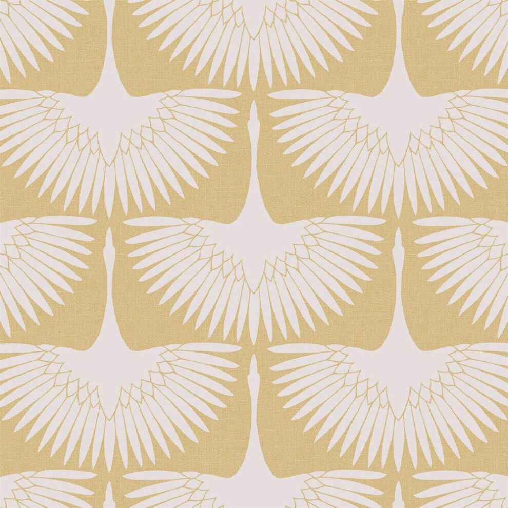 Tempaper X Genevieve Gorder Golden Hour Feather Flock Removable Peel And Stick Wallpaper 20.5 In X 16.5 Ft Made In The Usa 651784141177