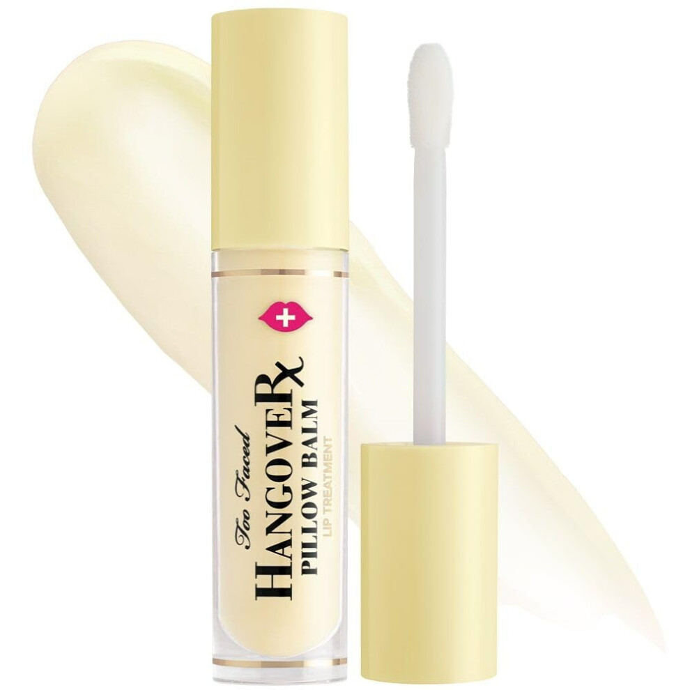 Too Faced Hangover Pillow Balm Ultra-Hydrating Lip Balm | Hyaluronic Acid + Moisturizing 0.2 Fl. Oz. Banana Kiss