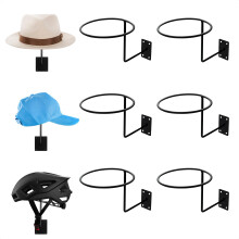 BURIUS 9-teilige Helmhalter-Wandhalterung  Zuverlssiger Cowboyhut-Halter fr die Wand aus stabilem Metall, einfache und feste Installation fr bequ