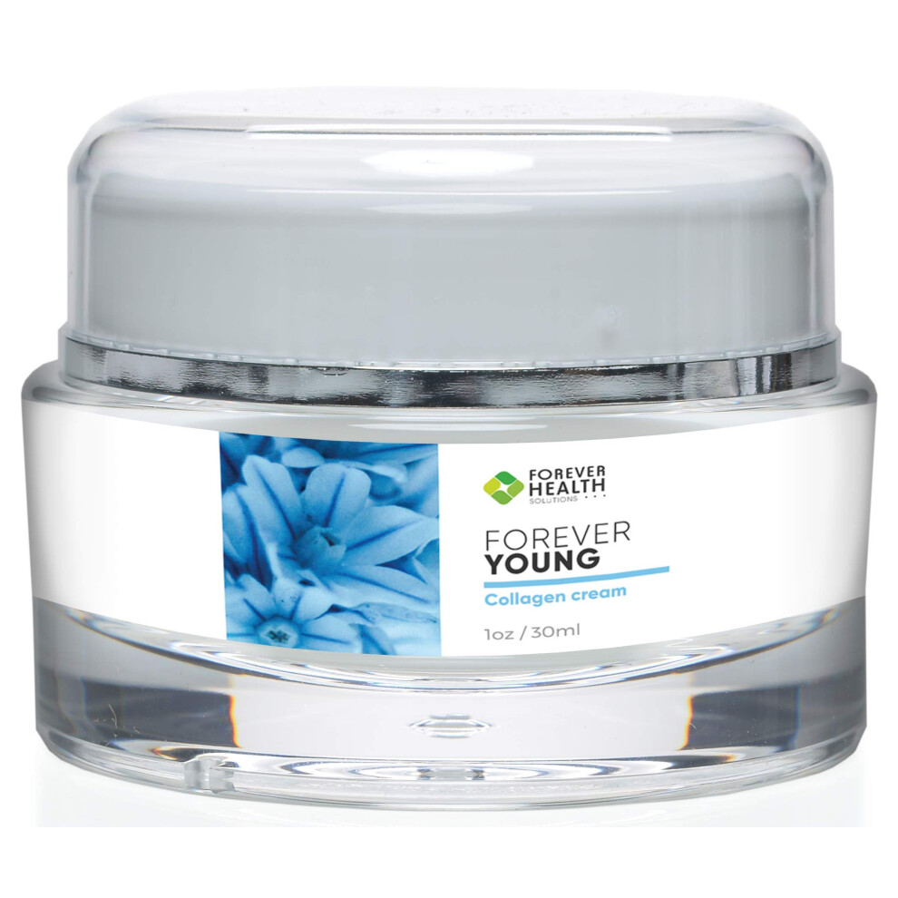 Forever Health Solut Forever Health- Forever Young Collagen Cream- Best Face Cream For Wrinkles And Anti Aging - Daily Moisturizer For Wrinkle Repair - Must Have Day