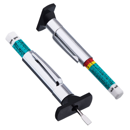 Pangda 10-pack bandenmeter, bandenprofieldieptemeter, kleurgecodeerd 1