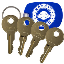 510 pour les botes  outils de camions et les compartiments RV marqus CH-510-1 Robbys Cloud Keychain inclus - Le style cl peut varier (4-pack)