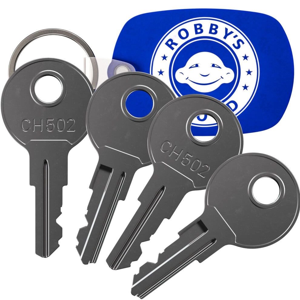 Ch507 Replacement Key For Truck Tool Boxes Marked Ch-507-1 Robbys Cloud Keychain Included - Key Style May Vary (4 Pack) 654403725659