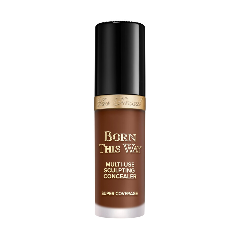 Too Faced Born This Way Super Coverage Multi-Use Concealer | Full Coverage Oil Free Long Lasting + Hydrating 0.45 Fl Oz Spiced Rum