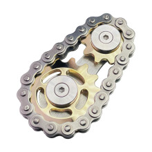 Ilymb Chain Gear Fidget Spinner Metal Sprocket Chain Fidget Toy Stress Angst Relief Fidget Toy Bike Chain Gears Novely Toy Metal EDC For Anxiety
