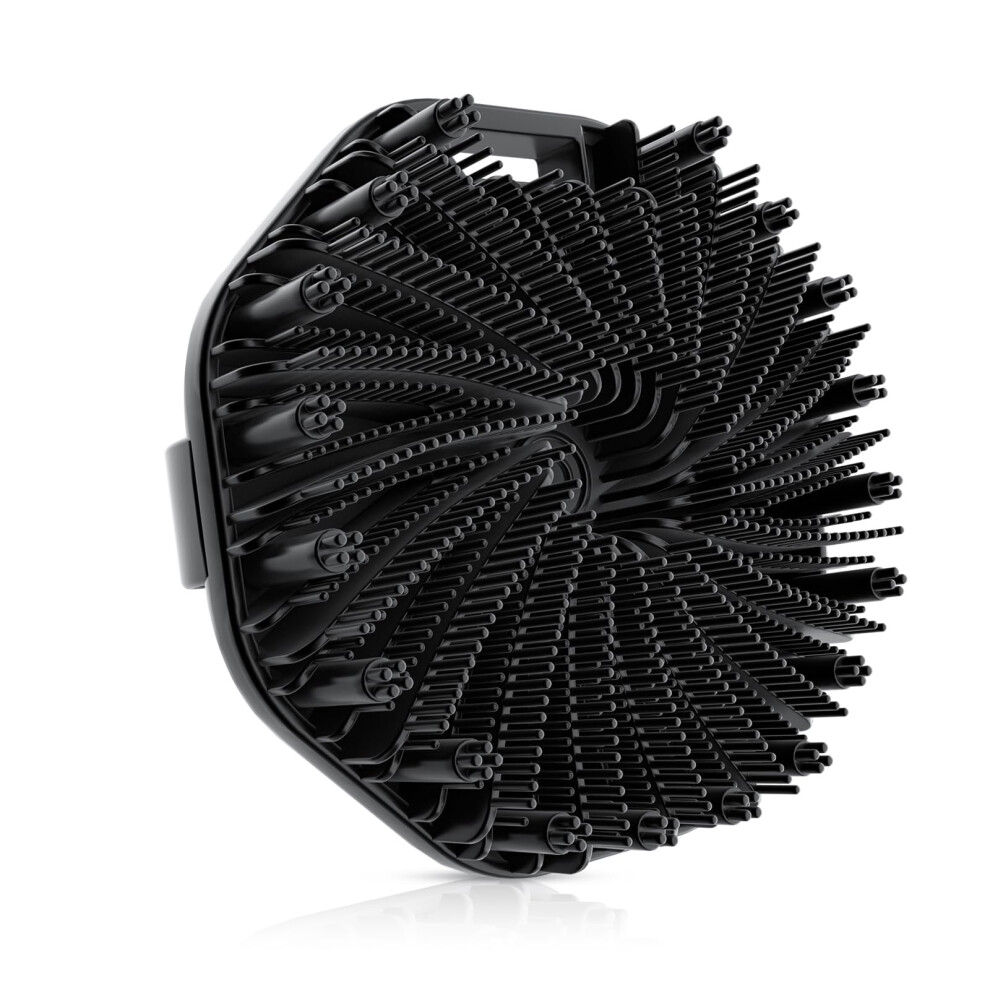 Qiakeoo Silicone Body Scrubber, Exfoliating Body Wash Scrubbers Exfoliator, Shower Body Brush For Effective Showering Exfoliation And Gentle Massage (Black)