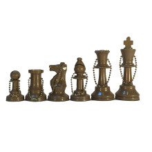 Vi spel bulk nyckelchain schackuppsttning 17 guld plast schackbitar med kedje nyckel ring st nyckelring tillbehr nyckelring fr mn bilnycklar