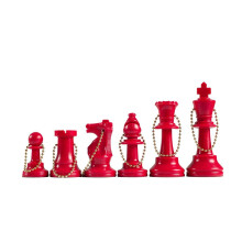 We Games Keychain Bag Tag Chessmen - Inkluderar 17 stycken i rtt