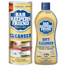 Bar Keepers Friend Bundle Zachte Reiniger 13 Oz & Poederreiniger 21 Oz