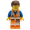 LEGO LEGO The Movie 2: Emmet Minifig com sorriso e olhar assustado 2