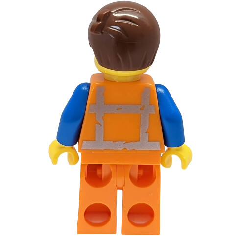 LEGO LEGO The Movie 2: Emmet Minifig com sorriso e olhar assustado 2