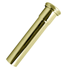 Westbrass A422-01 1-1/2"""" x 8"""" Slip Joint Extension Tube  PVD Polished Brass