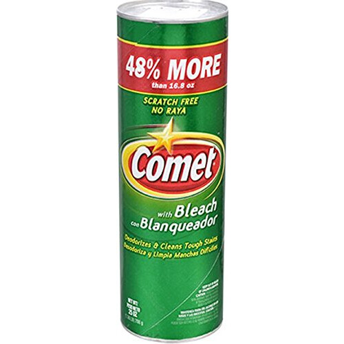 Comet Cleaner με Σκόνη Χλωρίου 25-Ονιών | Χωρίς Γδαρσίματα | 1.56 Λίβρες (Συσκευασία 4)