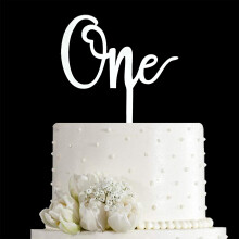 Mirror Silver Number One Cake Topper Decoration 1st Birthday Cake Topper One Year Birthday Party Decor for Baby Couples and Marriage First Ann