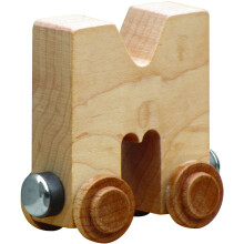 NameTrains Clear Finish Letter Car - Fabricado nos EUA (M)